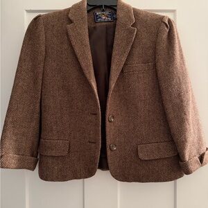American Living Brown Herringbone Jacket